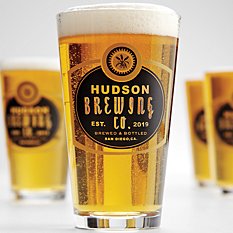 Personalized Barley Pub Glasses