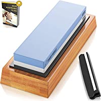 Sharp Pebble Premium Whetstone Knife Sharpening Stone 2 Side Grit 1000/6000 Waterstone | Best Whetstone Sharpener |...